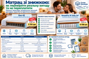 Матрац зі знижкою: як перевірити реальну вигоду та не переплатити