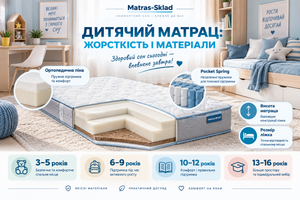 Як вибрати матрац для дитини від 3 до 16 років