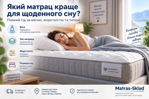 Який матрац краще для щоденного сну: повний гід із вибору