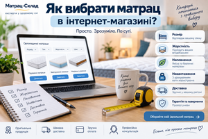 Як вибрати матрац онлайн у спеціалізованому інтернет-магазині