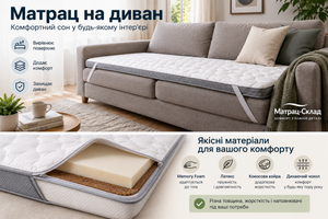 Як вибрати матрац на диван