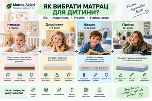 Який матрац краще вибрати для дитини