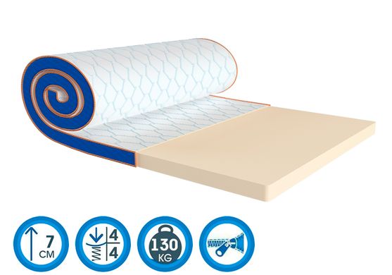 Orthopedic mattress Topper (Futon) Sleep & Fly Mini Super Memo stretch - 70x190
