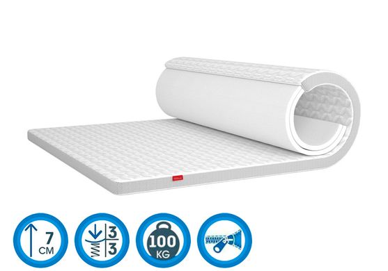 Orthopedic mattress Toper (Futon) Flip White - 120x200