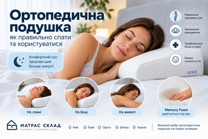 Як правильно спати на ортопедичній подушці &mdash; поради та помилки