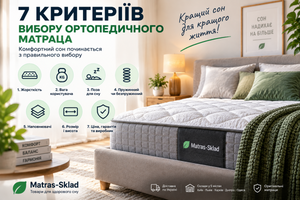 Як правильно вибрати ортопедичний матрац