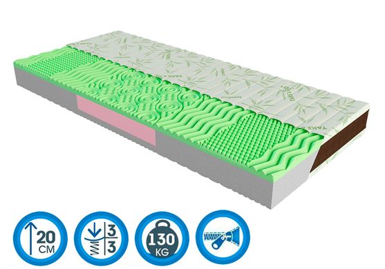 Orthopedic mattress Take & Go bamboo NeoGreen - Neo Green 120x200