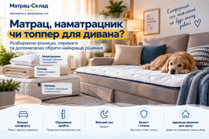 Для чого потрібні матраци, наматрацники та топпери для диванів?